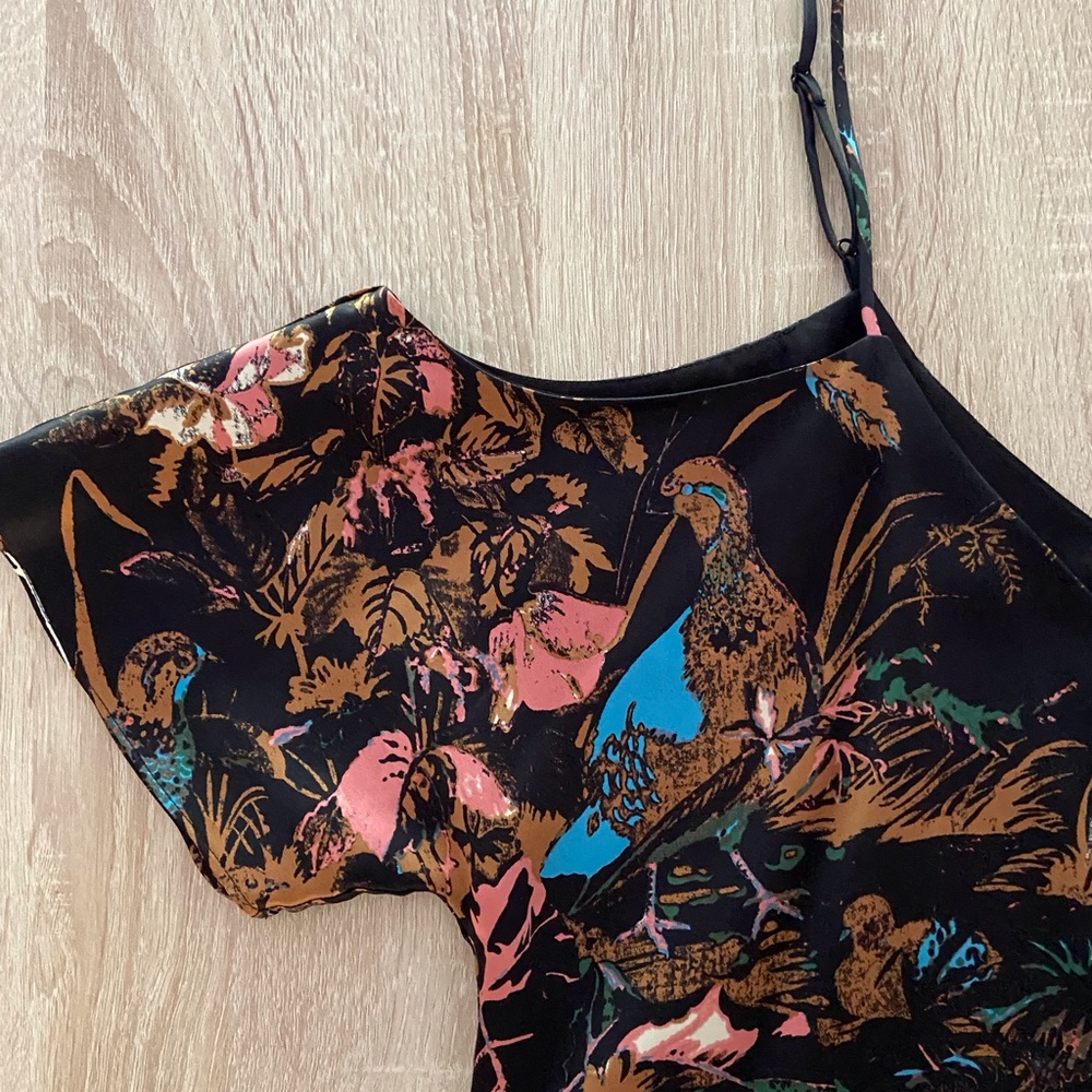Beautiful 100% silk off the shoulder top from Wilfred